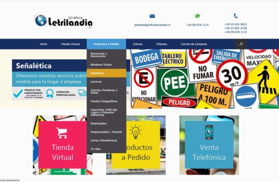 fabricacion de Letreros en Santiago de Chile