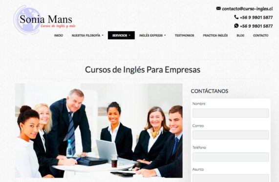 clase de inglés en santiago