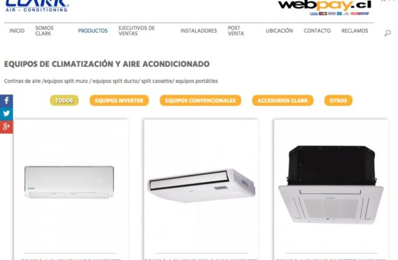 Equipos split casette en chile