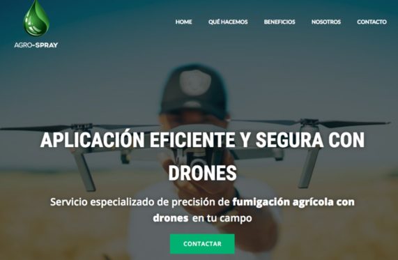 Fumigación con drones en chile