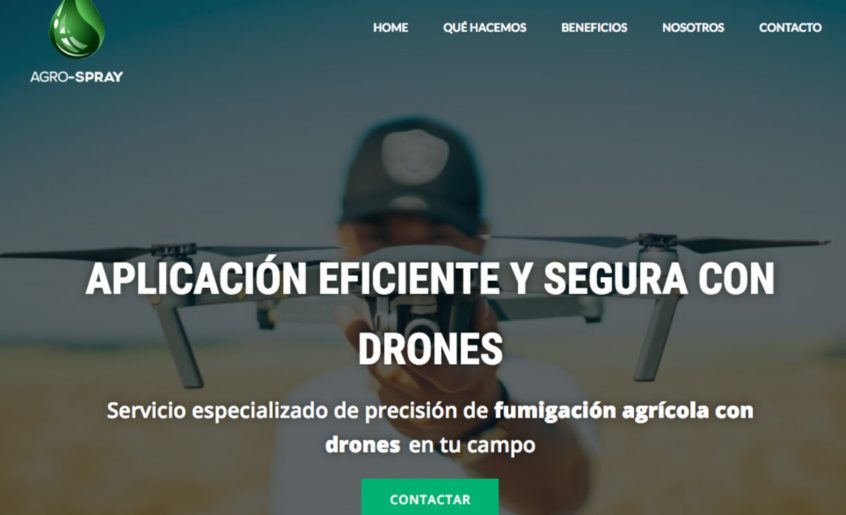 Fumigación con drones en chile