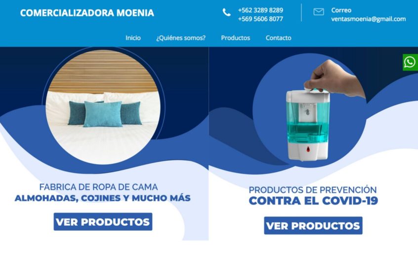 Venta de almohadas en chile