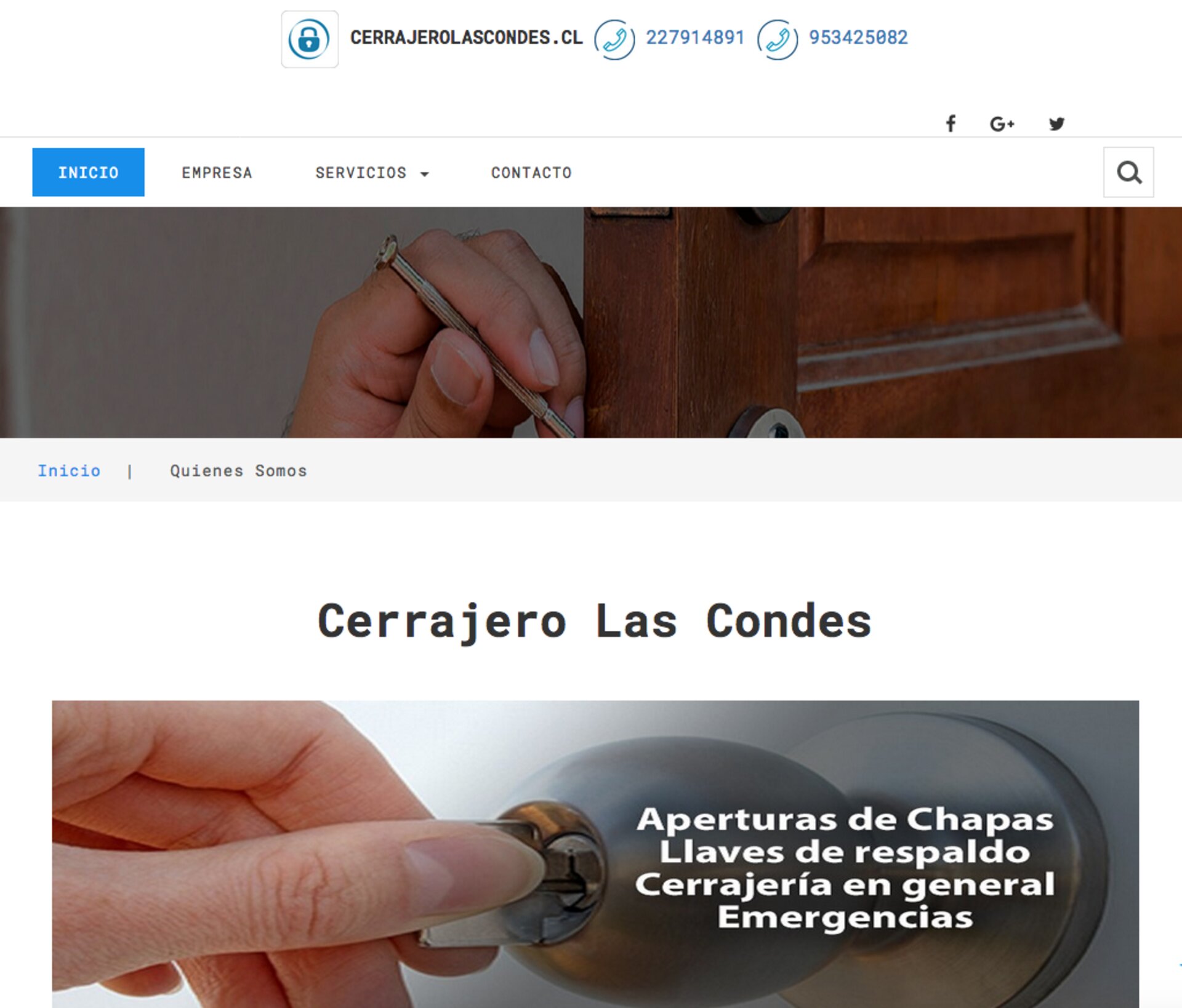 Cerrajero a domicilio las condes