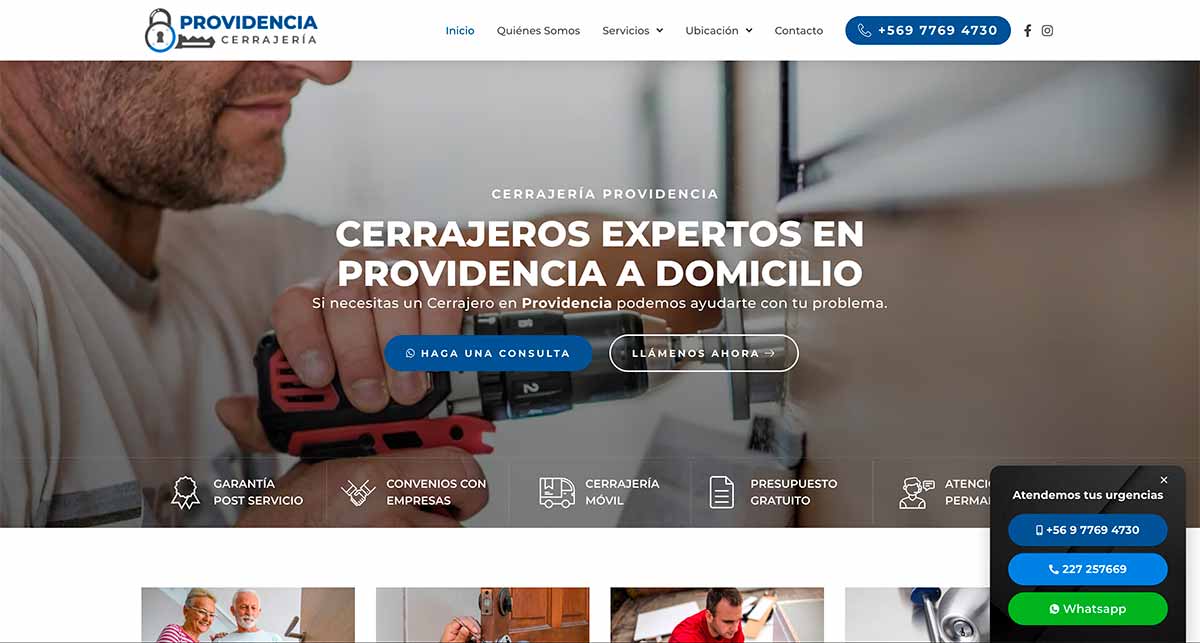 Cambio de cerraduras en Providencia
